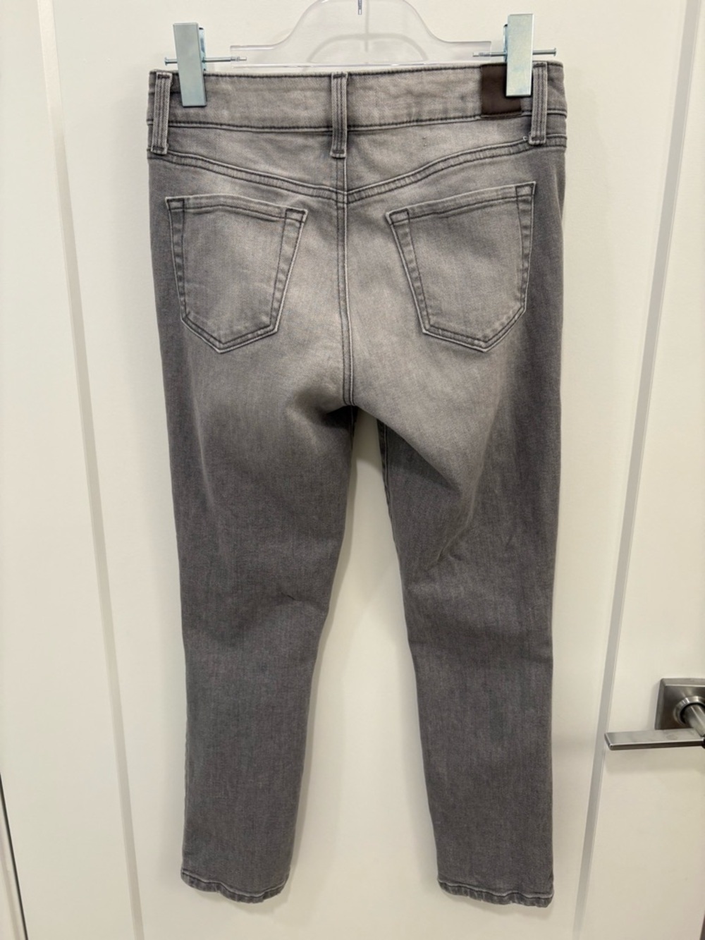 Level 99 Grey Faded Distressed Skinny Ankle Button Fly Jeans Size 26 - Picture 6 of 9